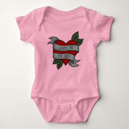 MIN PAPPA, Hjärtstreck tatuering T Shirt