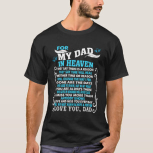 Min Pappa i himlen Dikt för dotters sonförlust Pap T Shirt