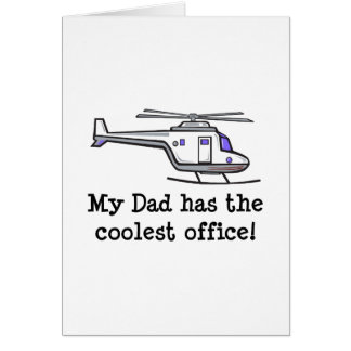 Min pappa kalla helikopter hälsningskort