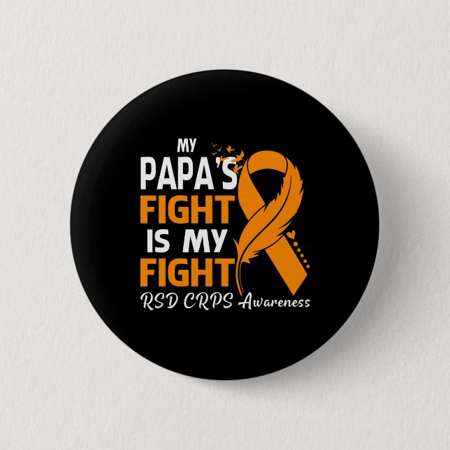 Min Pappa kämpar är min fea i kampen mot Rsd Crps  Knapp (Framsida)
