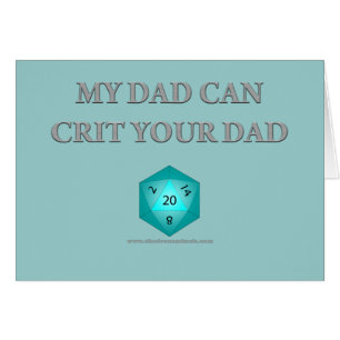 Min pappa kan Crit din pappa Hälsningskort