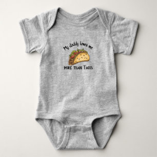 Min pappa Kärlek mig mer än Tacos-Funny-citat T Shirt