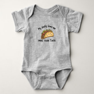 Min pappa Kärlek mig mer än Tacos-Funny-citat  T Shirt