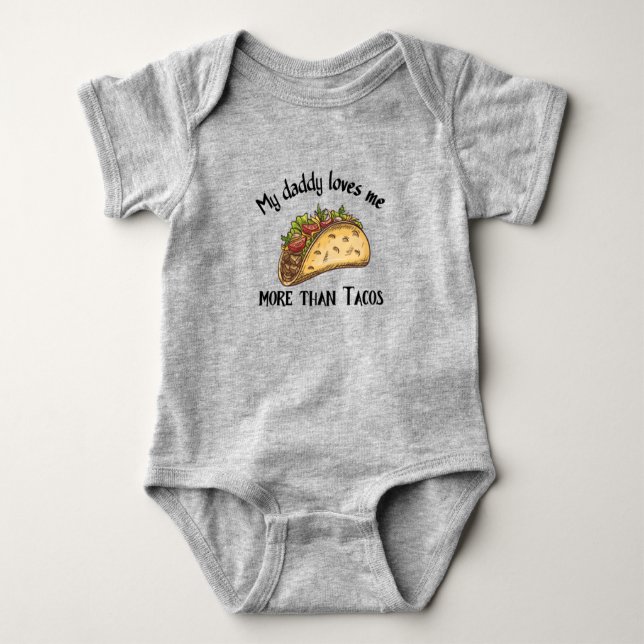 Min pappa Kärlek mig mer än Tacos-Funny-citat  T Shirt (Framsida)