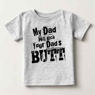 Min Pappa kommer att sparka din Pappa Butt Grunge T Shirt