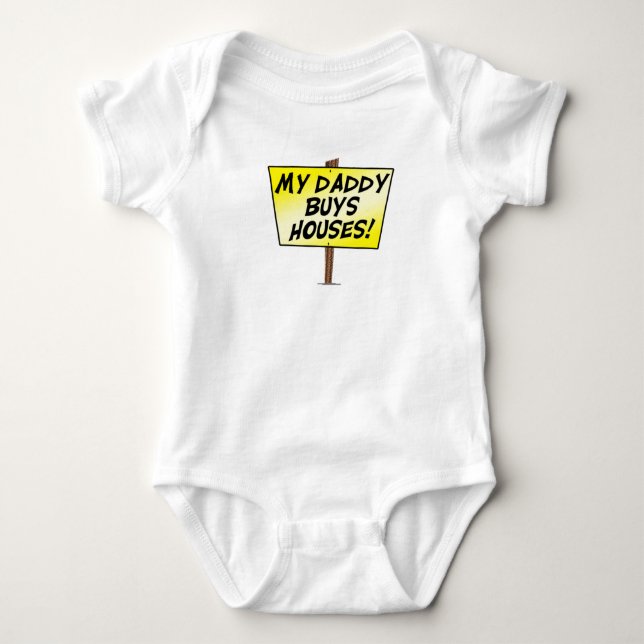 Min pappa köper hus Shirt Tee (Framsida)