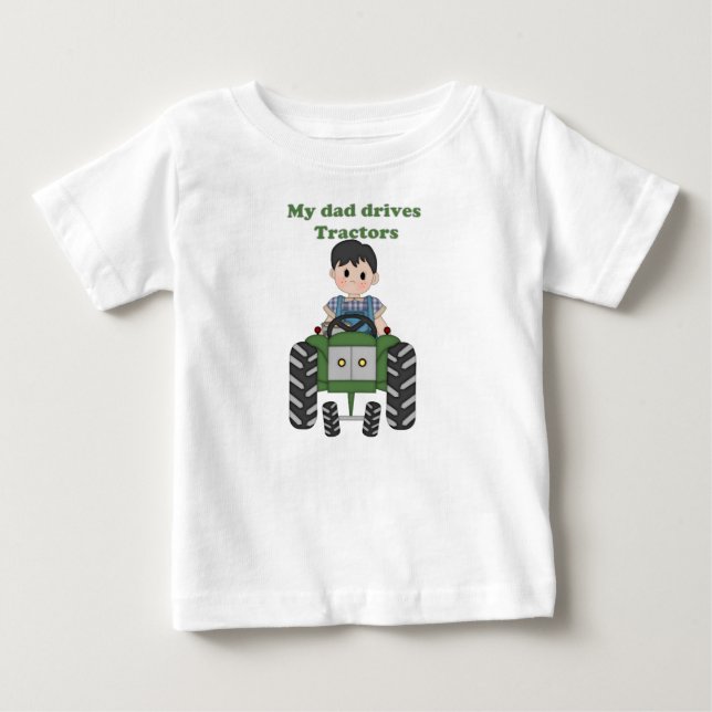 Min pappa kör traktorer t shirt (Framsida)
