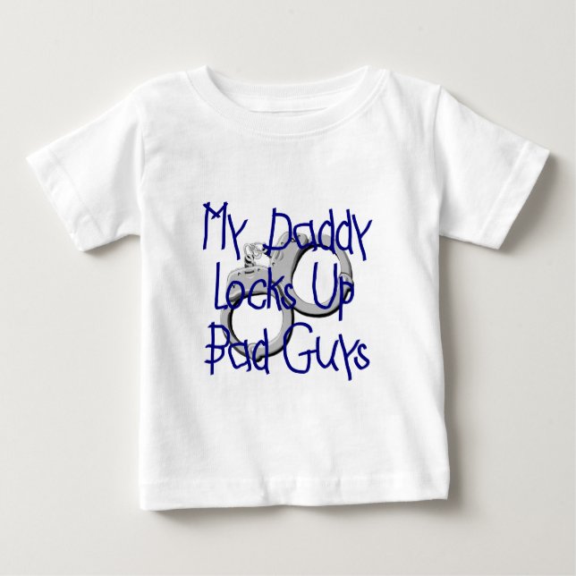 Min pappa låser upp skurkar tee shirt (Framsida)