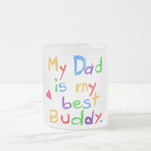 Min pappa min bäst kompisT-tröja och gåvor Frostad Glasmugg