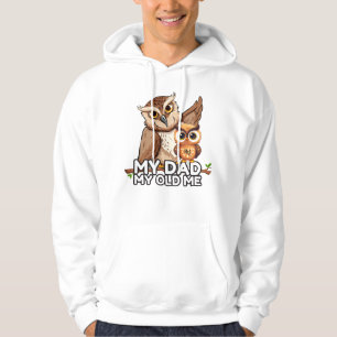 Min Pappa, min gamla mig (vit) Hoodie