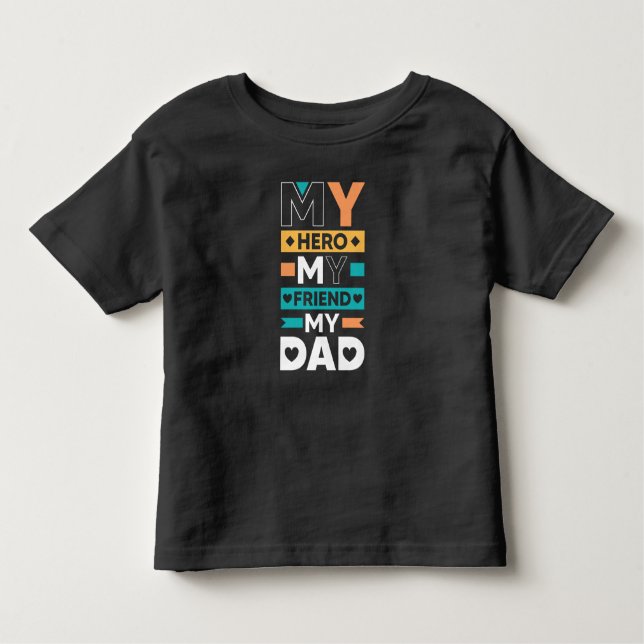 Min Pappa - Min Hero, min vän T Shirt (Framsida)