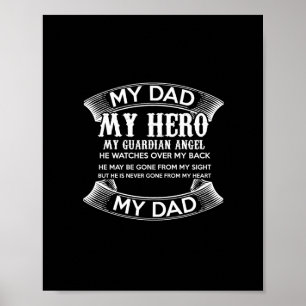 Min pappa min hjälte min väktarängel han vaktar öv poster