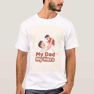 Min pappa min hjälte t-shirt design