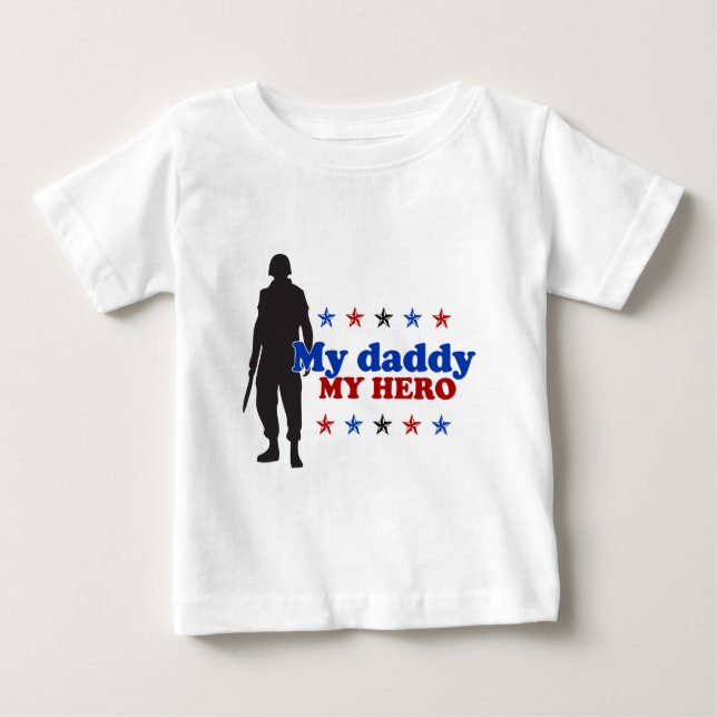 Min pappa, min hjälte tee shirt (Framsida)