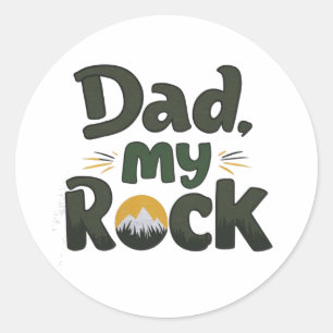 Min pappa min klippa runt klistermärke