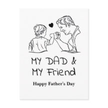 Min Pappa och min vän I Lycklig Fars dag