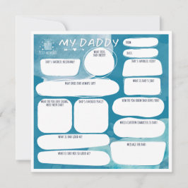 Min pappa_personlig hälsningskort kort