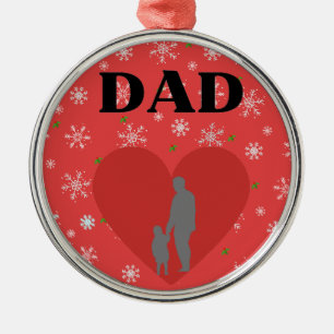 Min Pappa-prydnad Julgransprydnad Metall