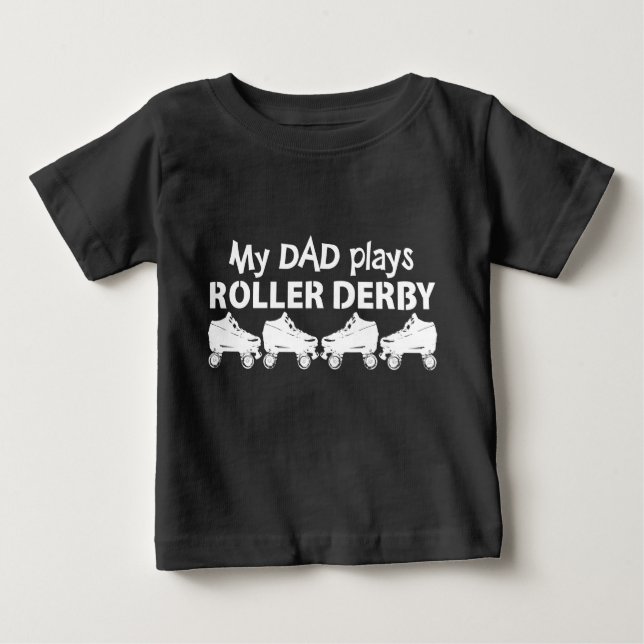 Min Pappa spelar Roller Derby, Roller Skating T-shirt (Framsida)