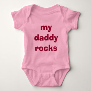 Min pappa sten för liten flicka i t shirt