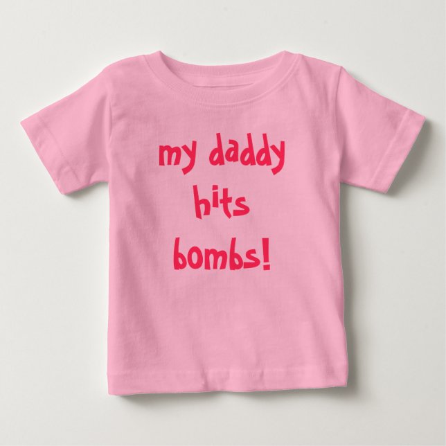 Min pappa träffar bomber! tröja (Framsida)
