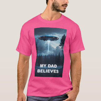 Min Pappa Tro Ufo Poster T Shirt