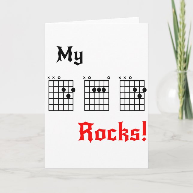 Min PAPPA vaggar - födelsedag, fars dag, Kort (Framsida)