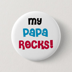 Min pappa vaggar T-tröja och gåvor Knapp