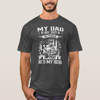 Min Pappa Veteran min Hero Veteran Support Funny T Shirt