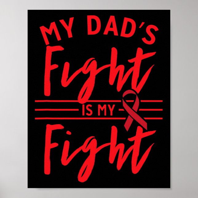 Min pappas kamp är min kamp Blodcancer medvetenhet Poster (Framsidan)