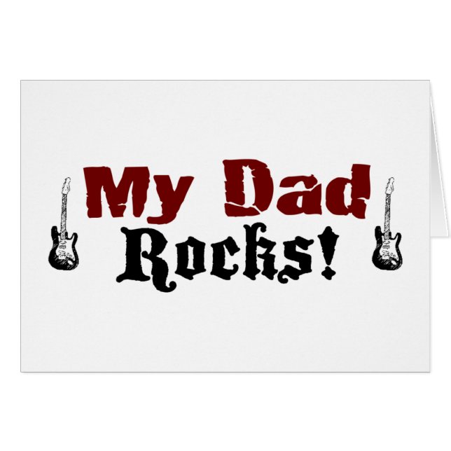 Min pappastenar hälsningskort (Framsidan Horizontal)