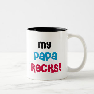 Min pappastenar Två-Tonad mugg
