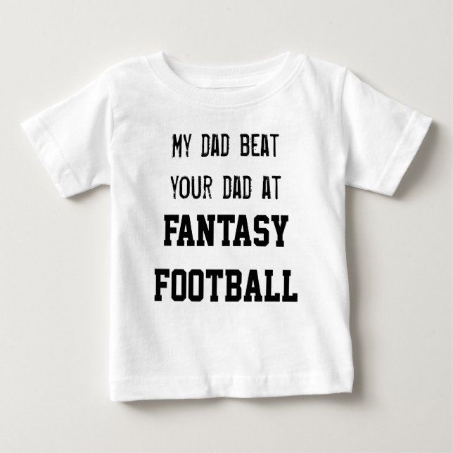 Min pappatakt din pappa på FANTASIFOTBOLL Tee Shirt (Framsida)