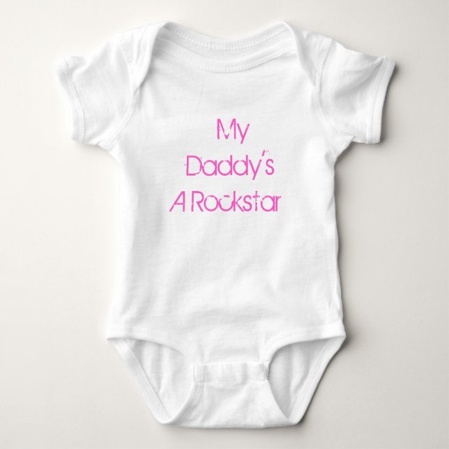 Min pappor en Rockstar en bietdräkt Tee (Framsida)
