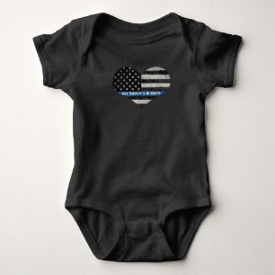 Min pappor för blålinjenspädbarn för hjälte e t shirt