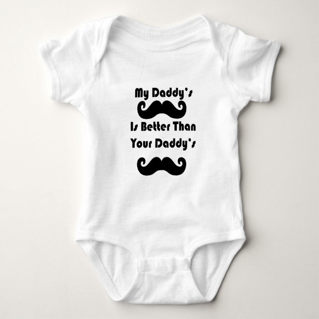 Min Pappor Mustache är bättre Tröja (Framsida)