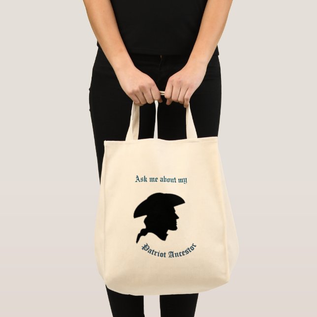 Min patriotiska förfaders toteväska tygkasse (Framsida (produkt))