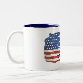 MIN PATRIOTMAMMAmugg Två-Tonad Mugg