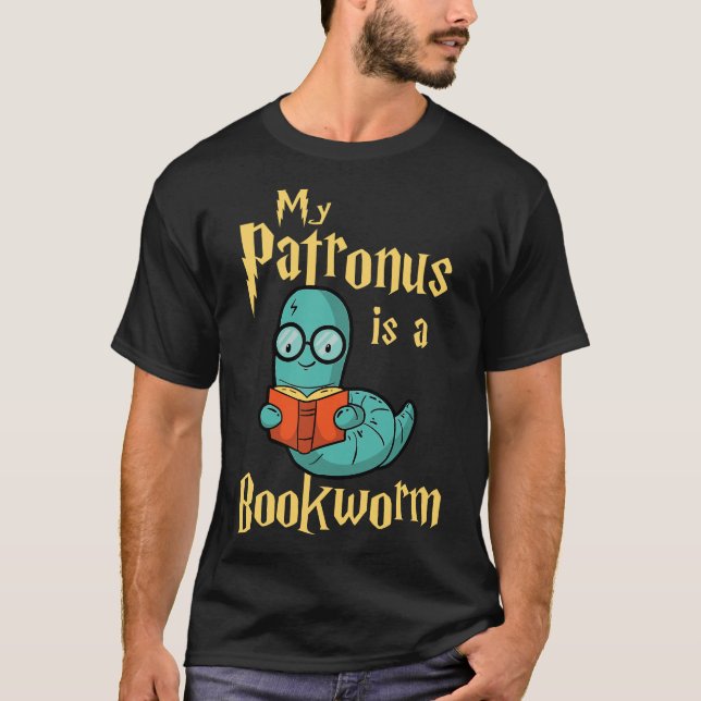 Min Patronus är en bokmask - ett futtigt gåva från T Shirt (Framsida)