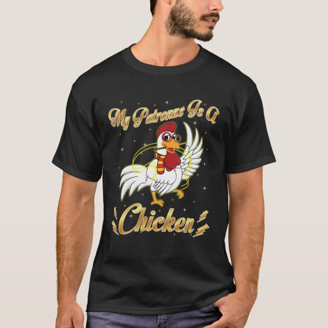 Min Patronus är en Chicken Harry Animals Potter Pa T Shirt (Framsida)