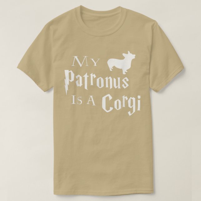 Min Patronus är en Corgi  T Shirt (Design framsida)