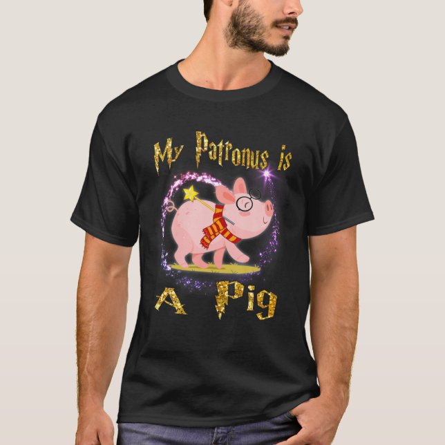 Min Patronus är en Gris-magiska gåvor T Shirt (Framsida)