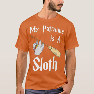 Min Patronus är en långsam Sloth Älskare Gift Mana T Shirt