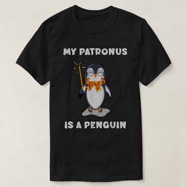Min Patronus är en penguin  T Shirt (Design framsida)