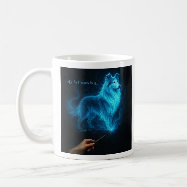 Min Patronus är en Rough Collie Kaffemugg (Vänster)