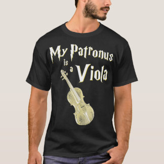 Min Patronus är en Viola-Roligt Unik Viola Player T Shirt
