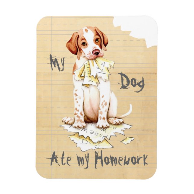 Min pekare Ate My Homwork Magnet (Vertikal)