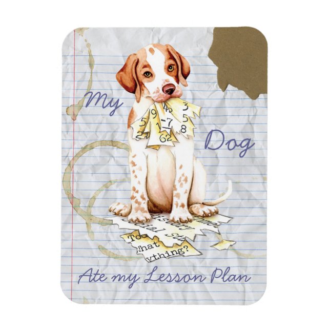 Min pekare Ate My Lesson Plan Magnet (Vertikal)