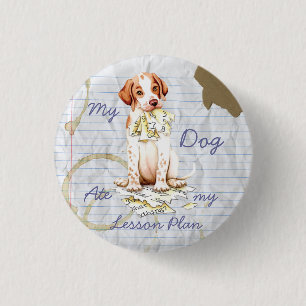 Min pekare såg min Lesson Plan Pinback-knapp Knapp