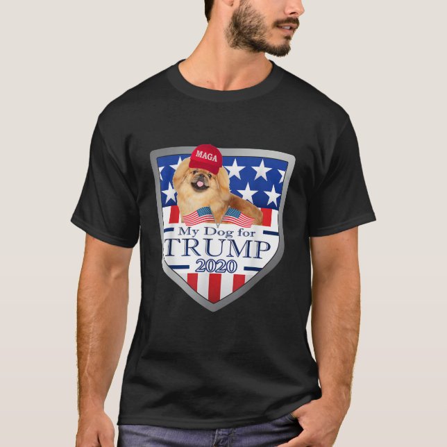 Min Pekingese for Trump T-shirt (Framsida)